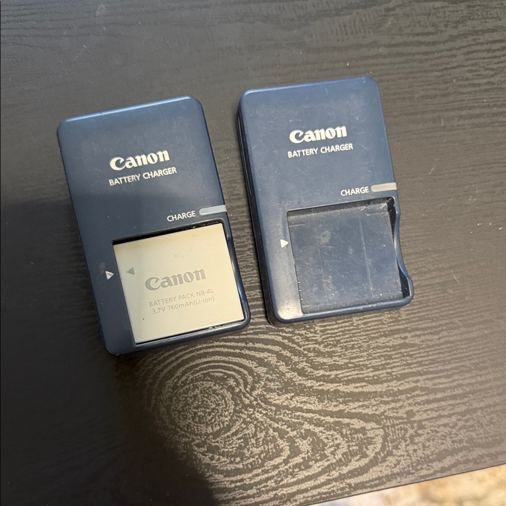 Canon Battery Chargers in Dark Blue - Twin Set